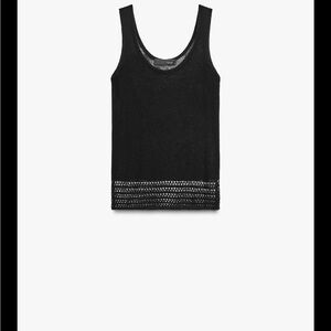 Zara Black Knit Tank Top